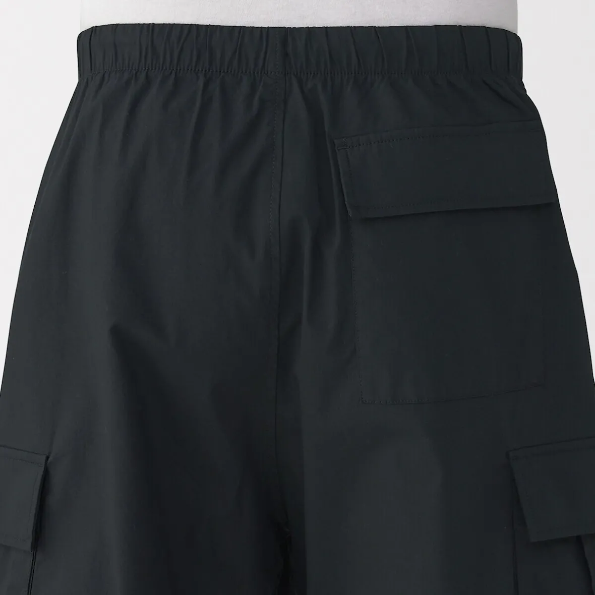 Best Muji Pantalones cortos cargo de mezcla de algodón lavado para hombre