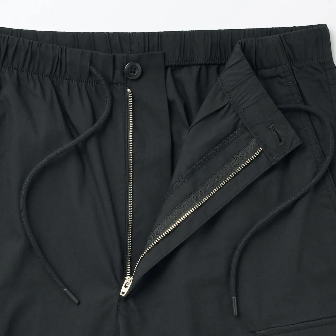 Best Muji Pantalones cortos cargo de mezcla de algodón lavado para hombre