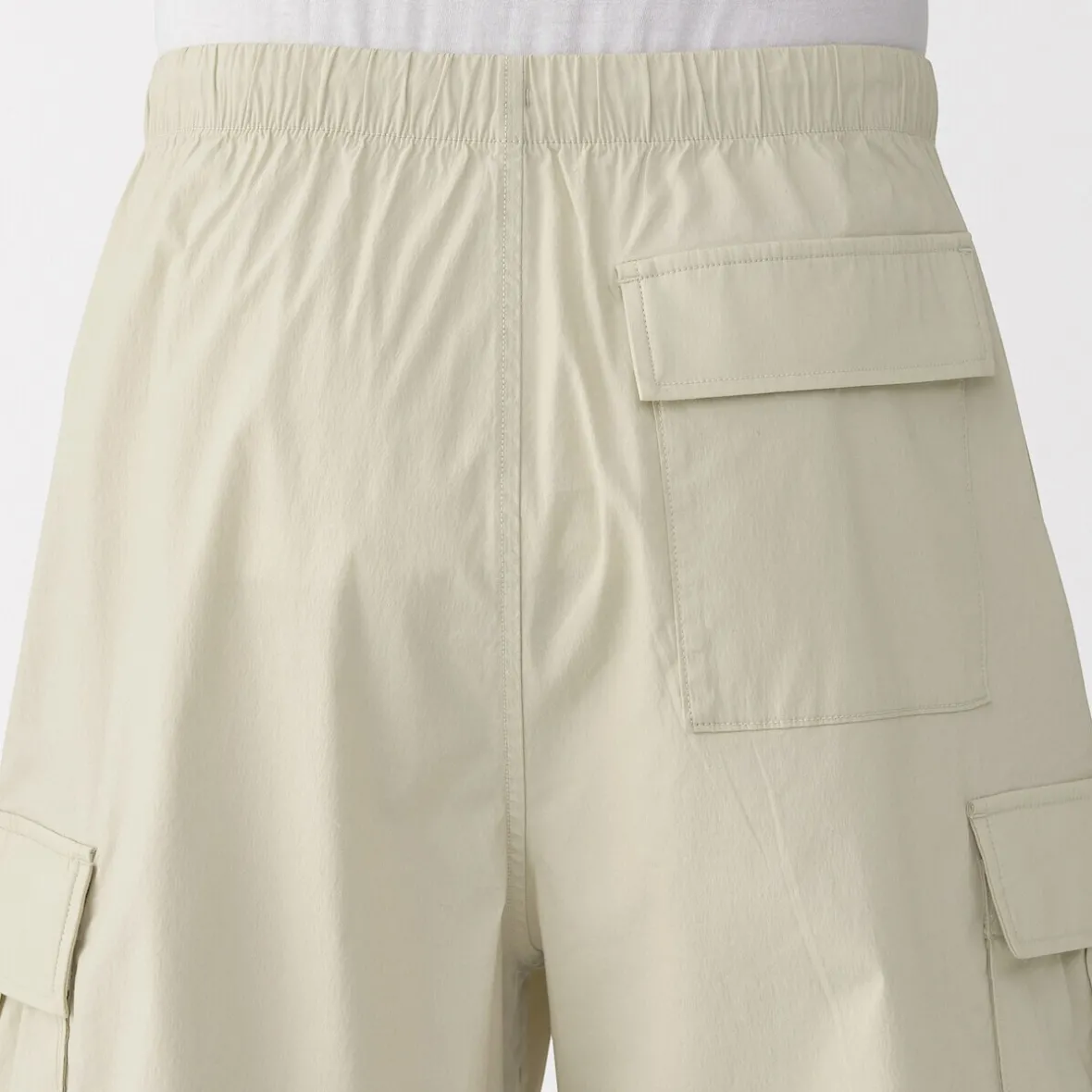 Best Muji Pantalones cortos cargo de mezcla de algodón lavado para hombre