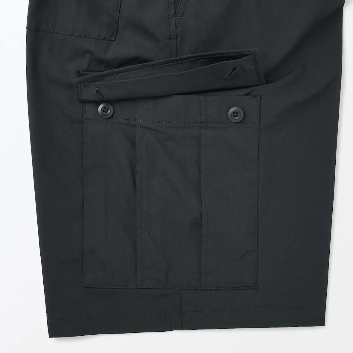 Best Muji Pantalones cortos cargo de mezcla de algodón lavado para hombre