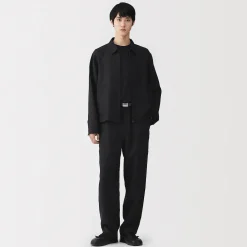 Clearance Muji Pantalones de ajuste cómodo de lino y lyocell para hombre