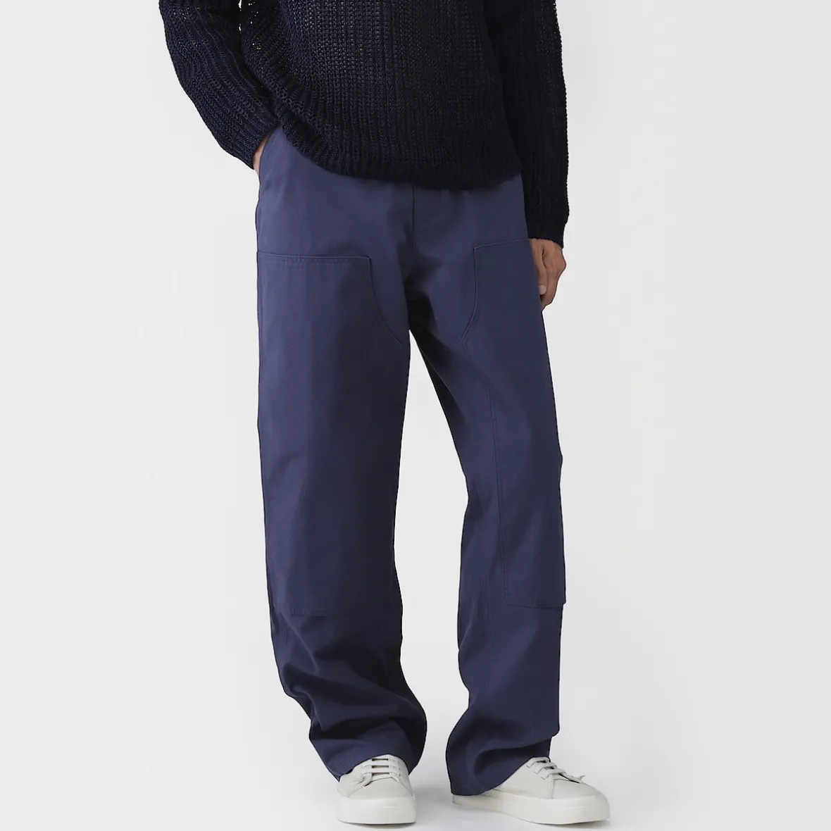 Hot Muji Pantalones de algodón y doble rodilla para hombre
