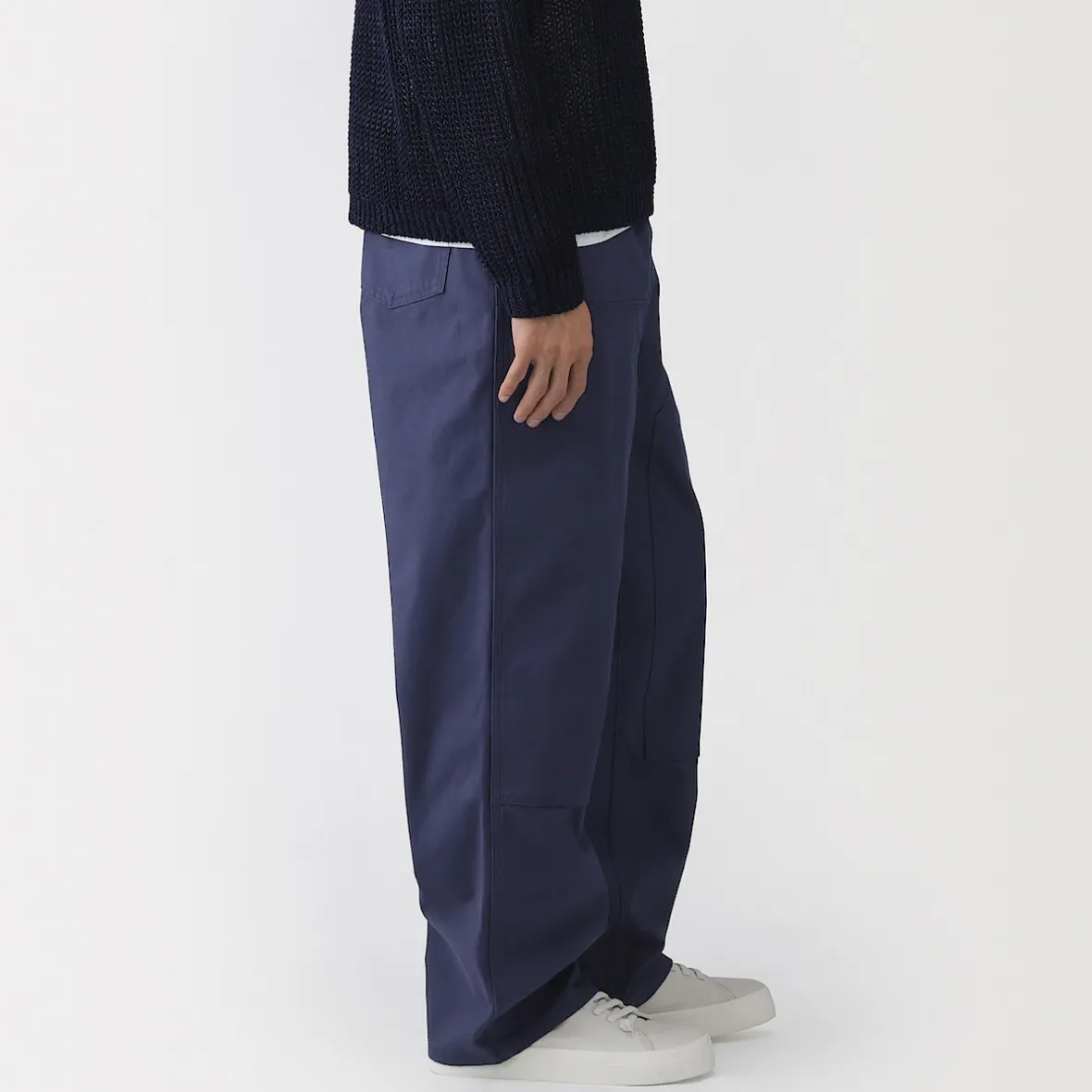 Hot Muji Pantalones de algodón y doble rodilla para hombre