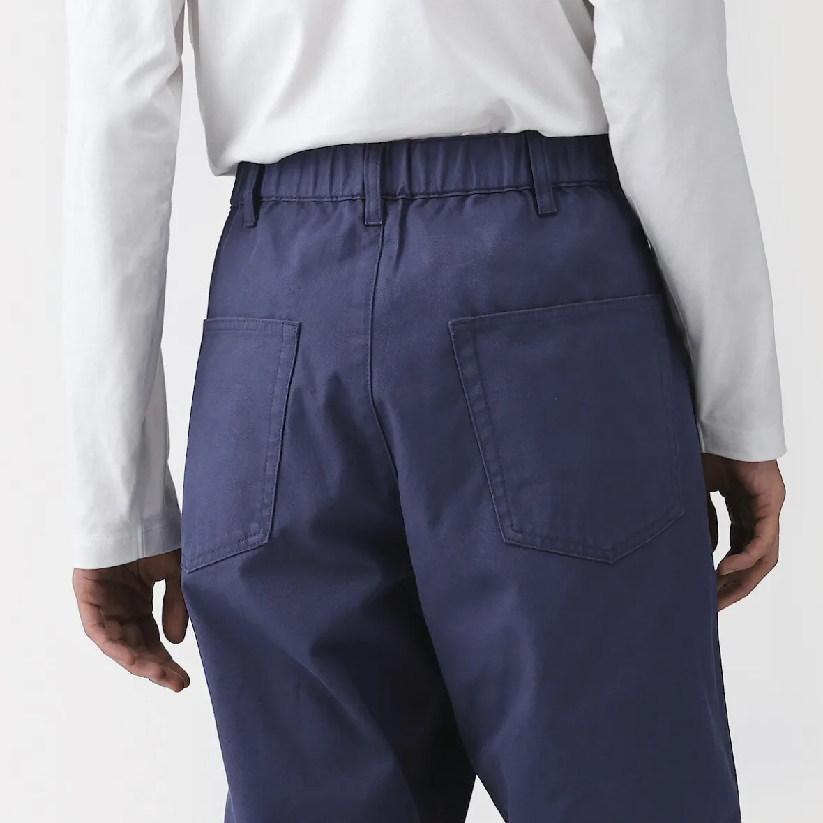 Hot Muji Pantalones de algodón y doble rodilla para hombre