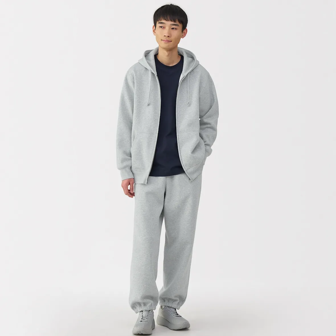 Hot Muji Pantalones de chándal de ajuste holgado para hombre