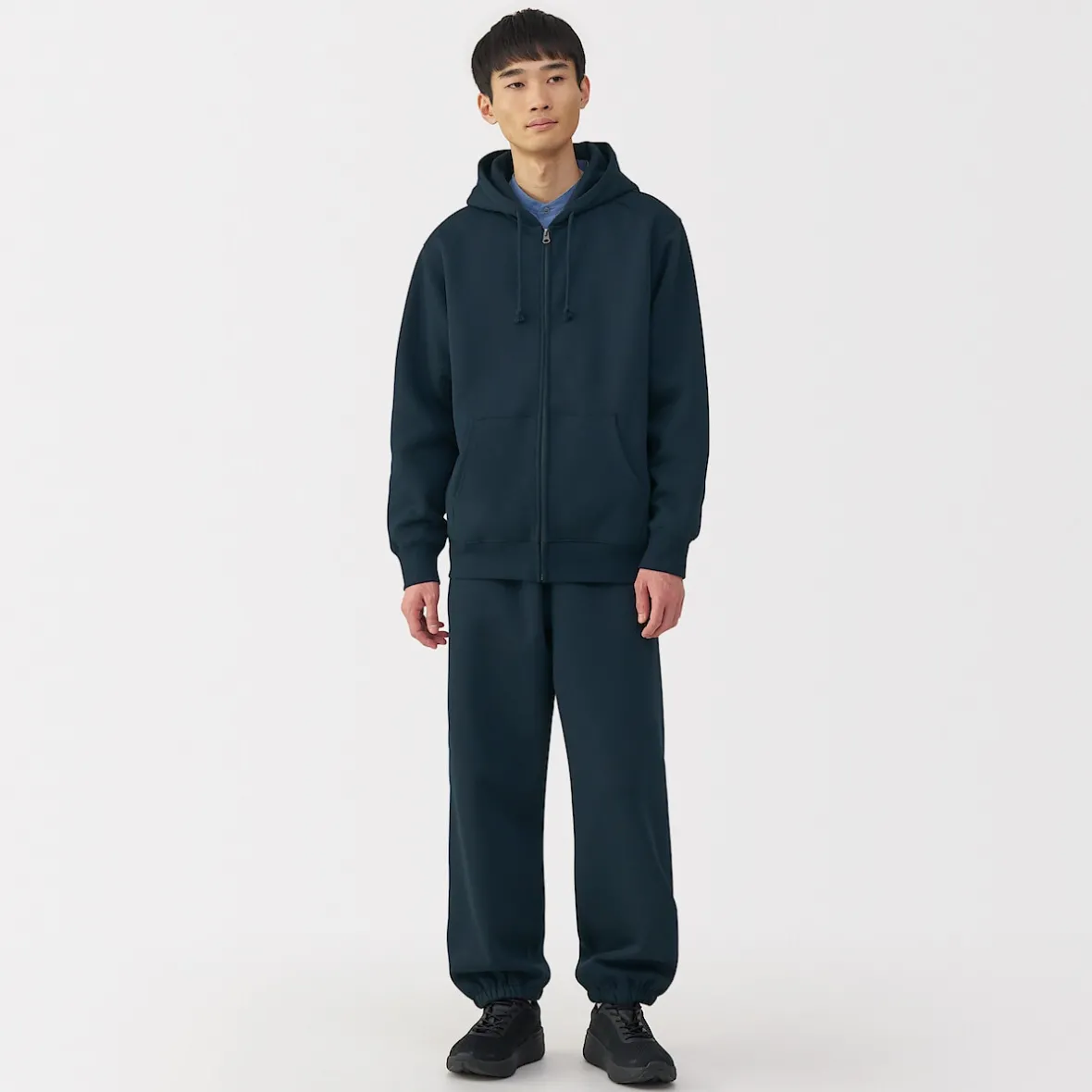 Hot Muji Pantalones de chándal de ajuste holgado para hombre