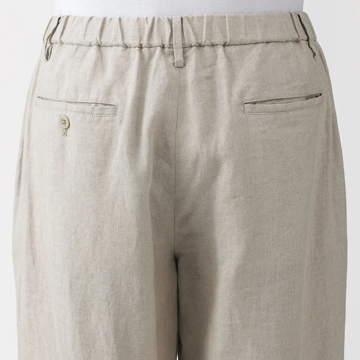 Clearance Muji Pantalones de lino lavado para hombre