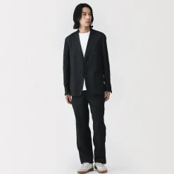 Clearance Muji Pantalones de lino lavado para hombre