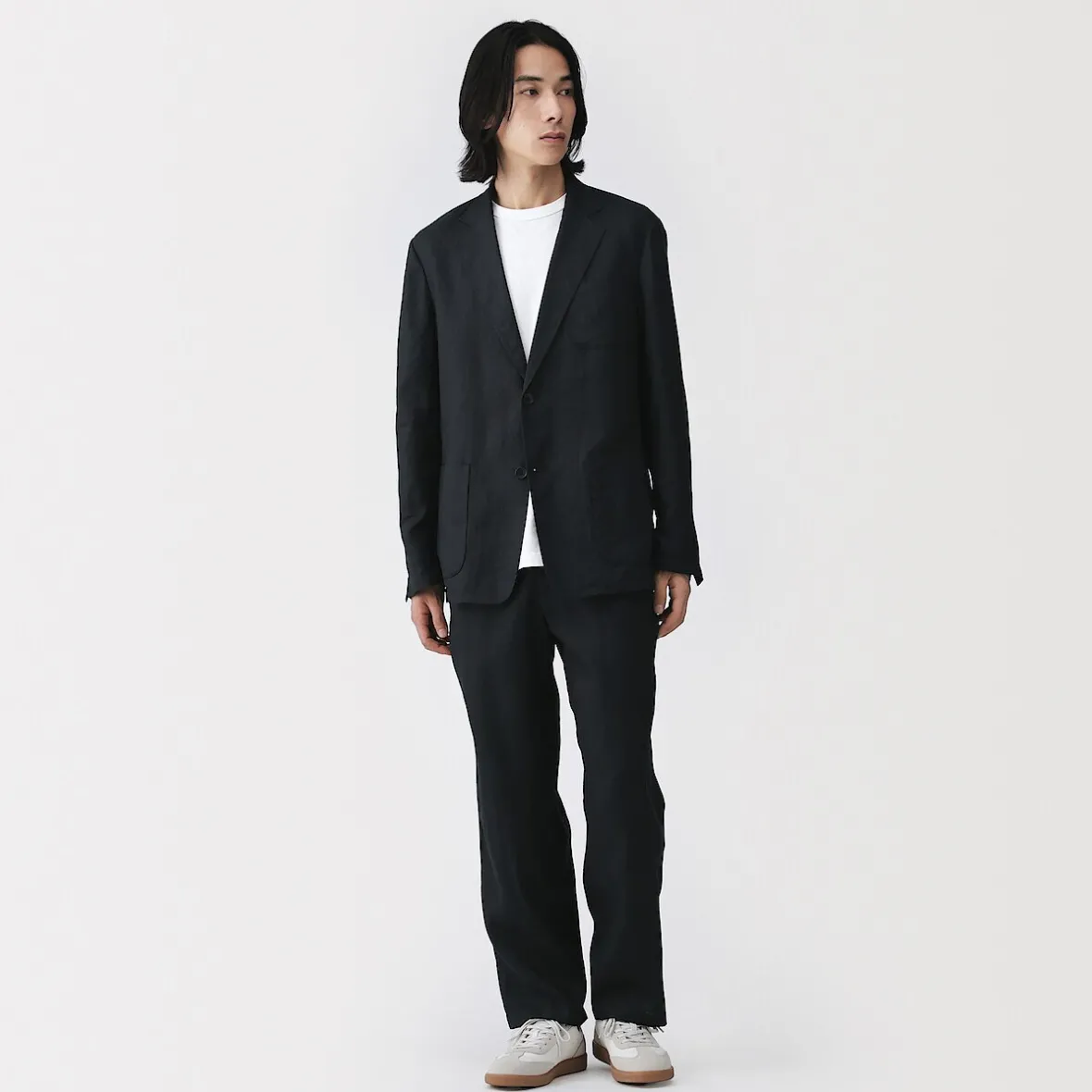 Clearance Muji Pantalones de lino lavado para hombre