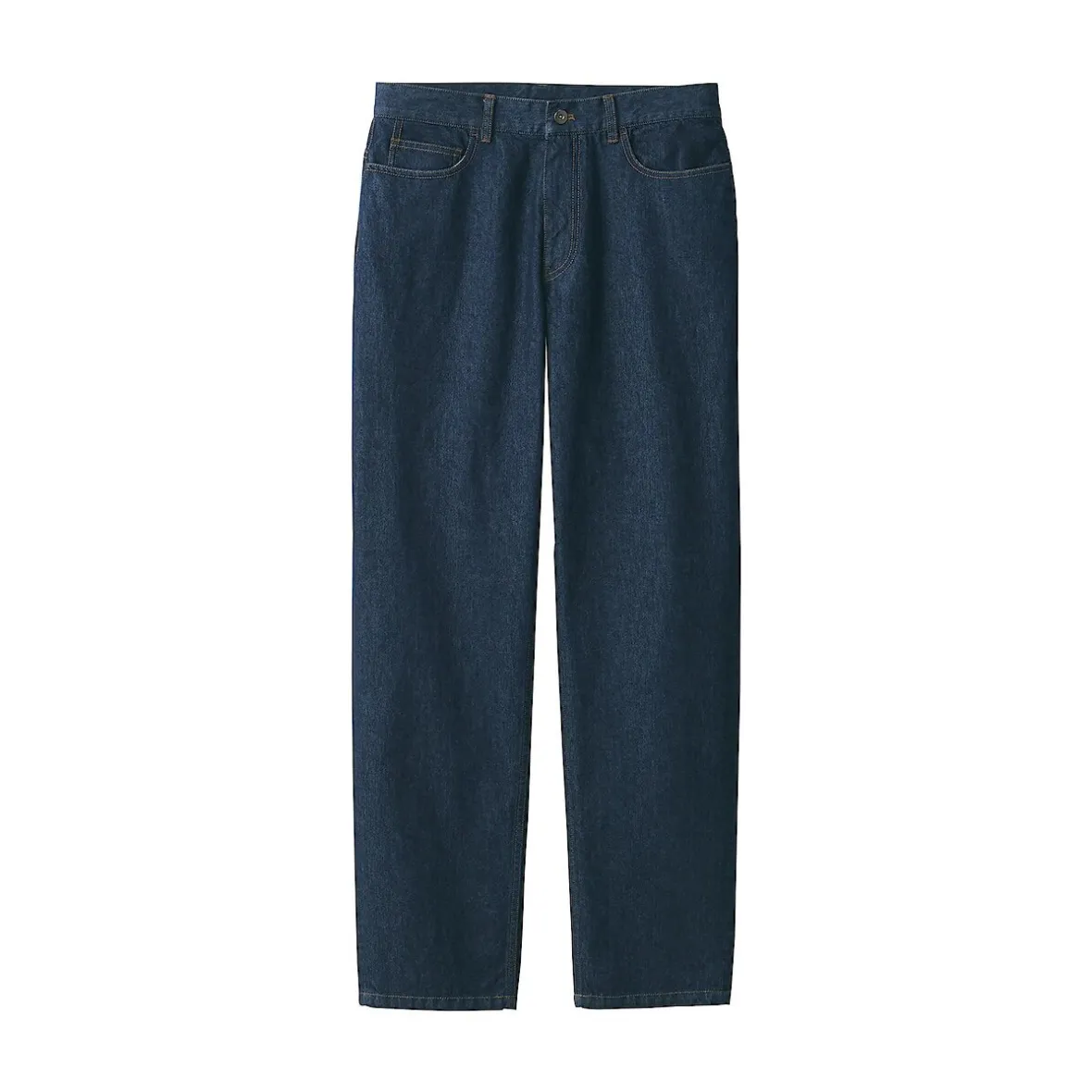 Best Muji Pantalones de mezcla de denim y washi para hombre Azul Marino Oscuro