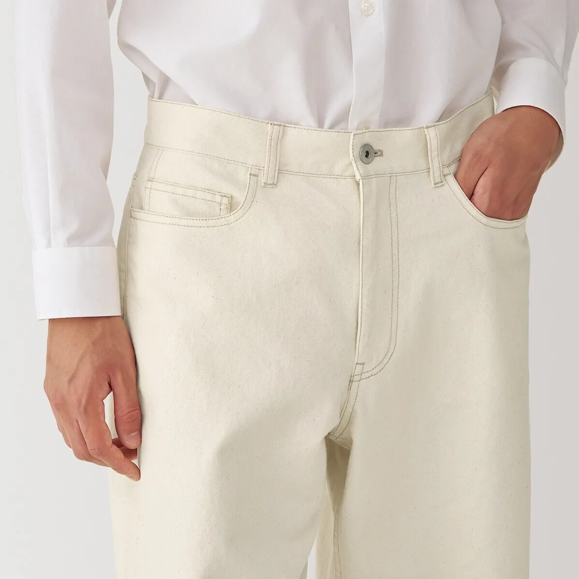 Clearance Muji Pantalones de mezcla Washi para hombre
