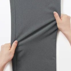 Outlet Muji Pantalones de pierna ajustada con forro polar cortaviento para hombre
