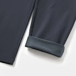 Outlet Muji Pantalones de pierna ajustada con forro polar cortaviento para hombre
