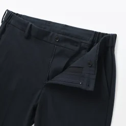 Outlet Muji Pantalones plisados elásticos y cepillados para hombre