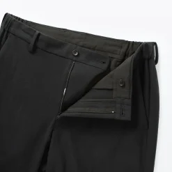 Outlet Muji Pantalones plisados elásticos y cepillados para hombre