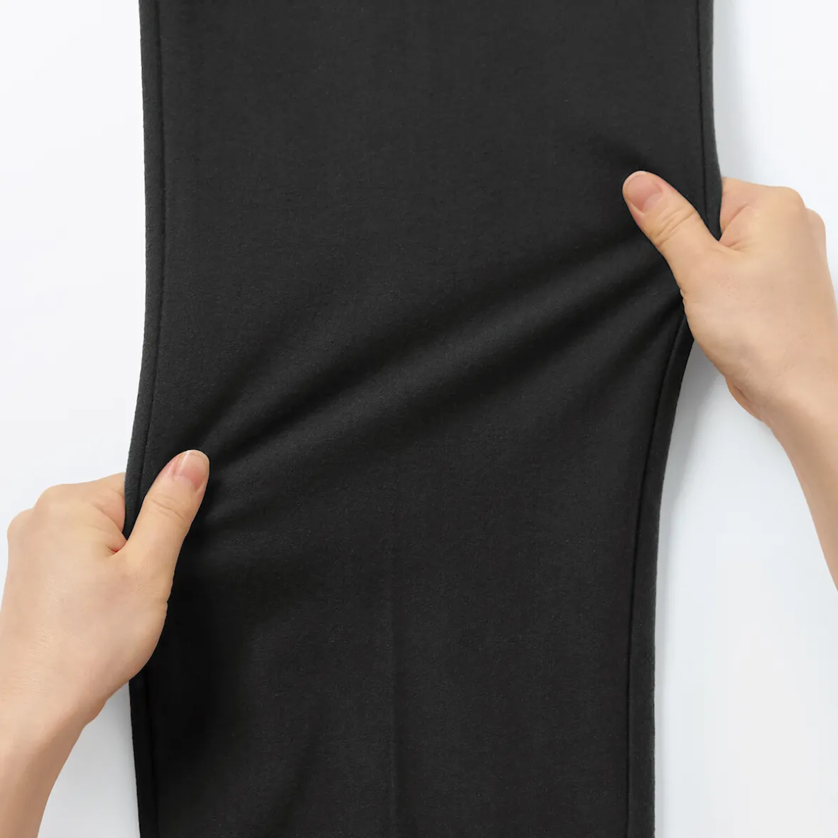 Outlet Muji Pantalones plisados elásticos y cepillados para hombre