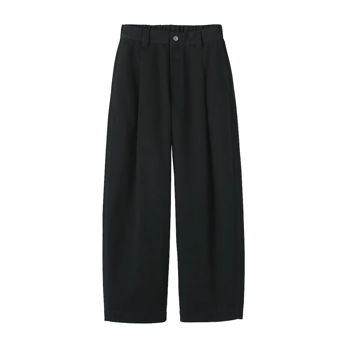 Outlet Muji Pantalones tipo cocoon de algodón plisados para mujer
