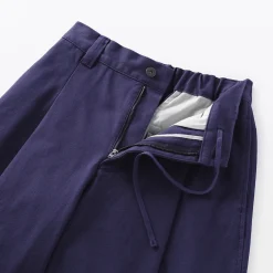 Outlet Muji Pantalones tipo cocoon de algodón plisados para mujer