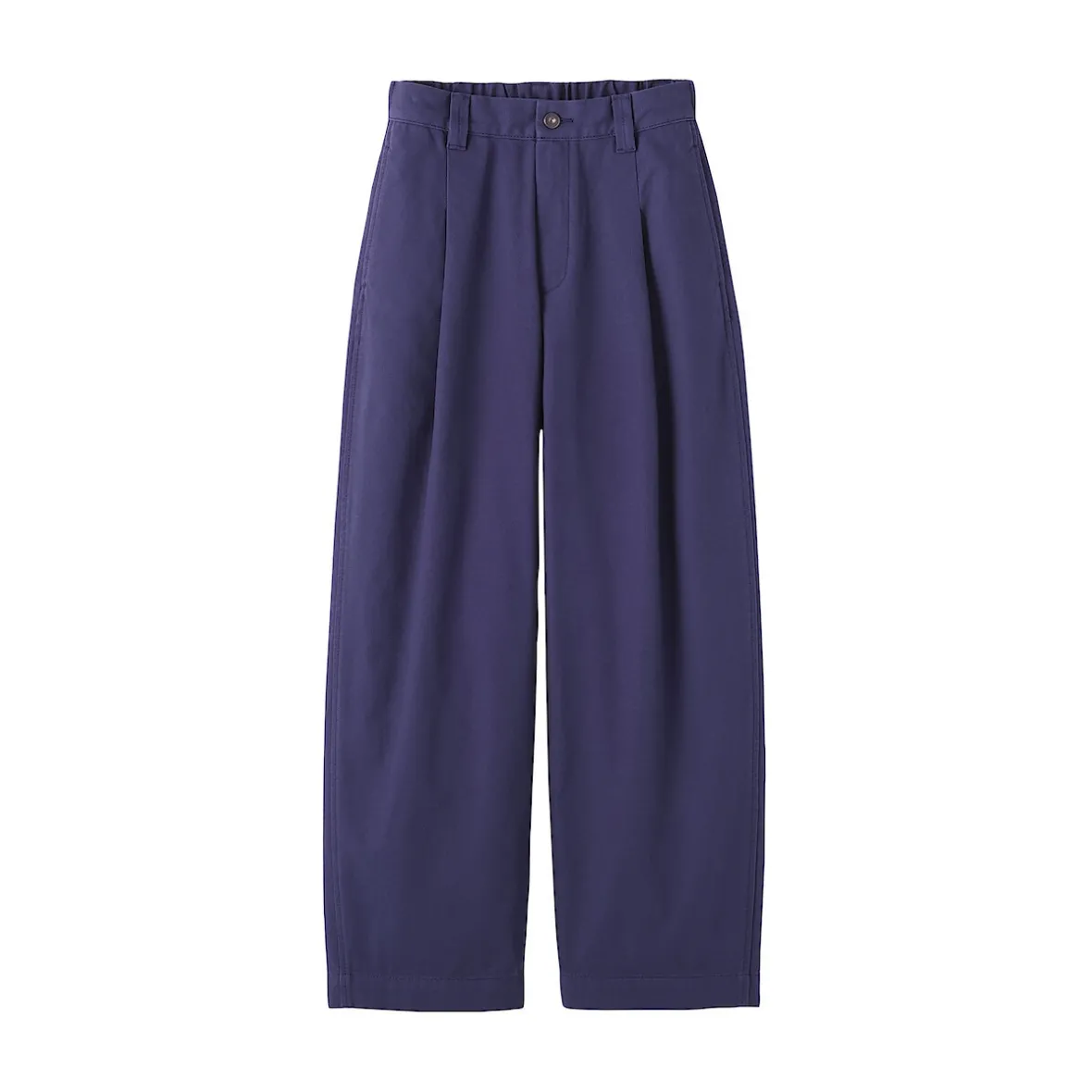 Outlet Muji Pantalones tipo cocoon de algodón plisados para mujer