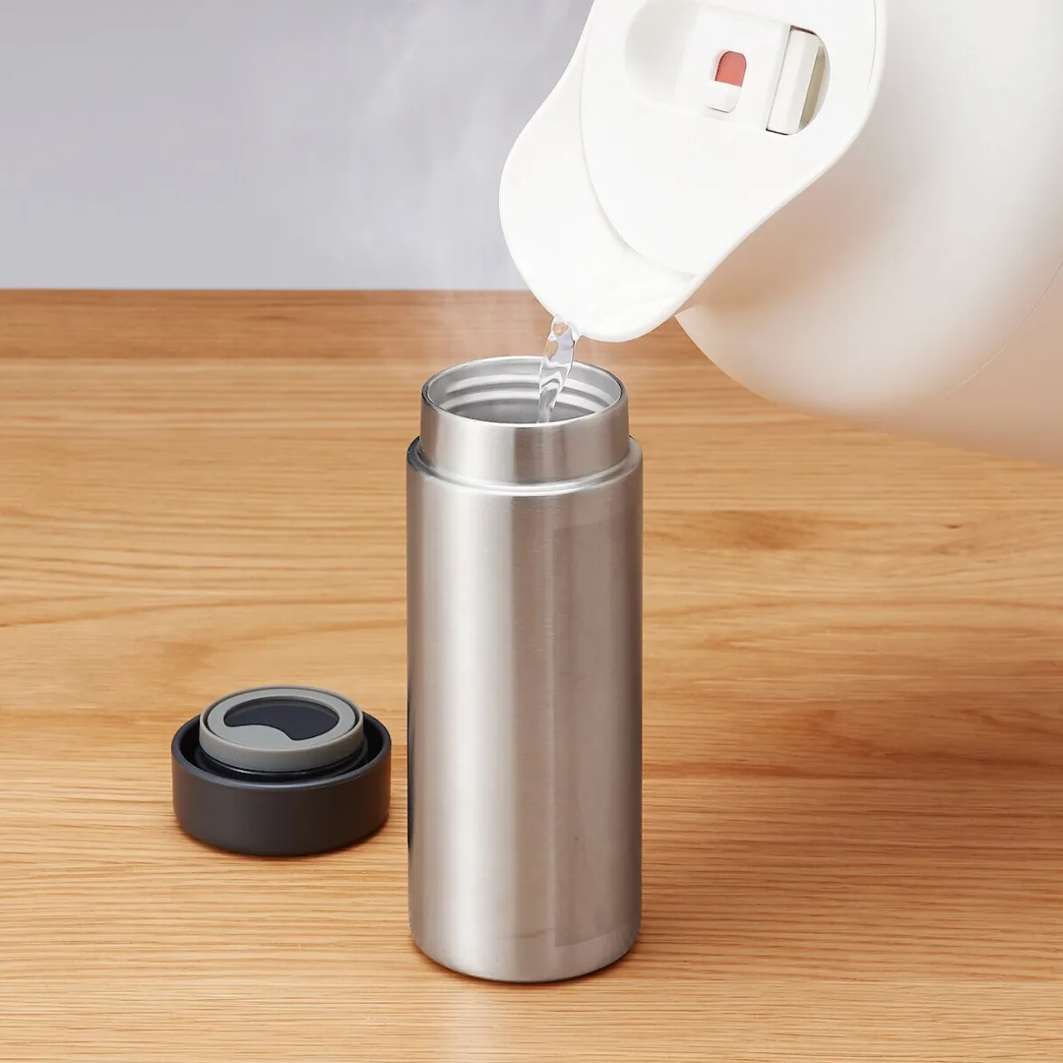 Outlet Muji Petaca isotérmica de acero inoxidable ‐ 200Âml