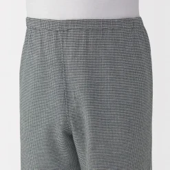 Outlet Muji Pijama de franela sin costuras laterales para hombre