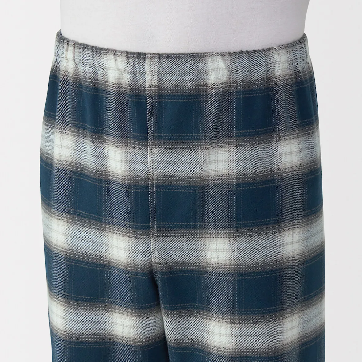 Outlet Muji Pijama de franela sin costuras laterales para hombre