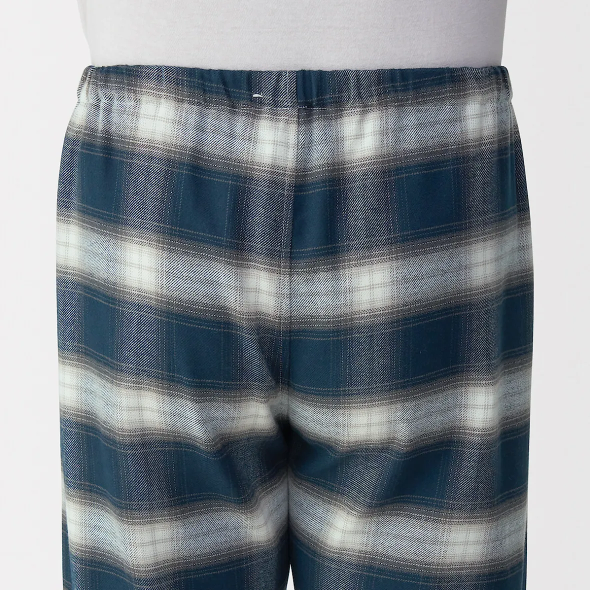 Outlet Muji Pijama de franela sin costuras laterales para hombre