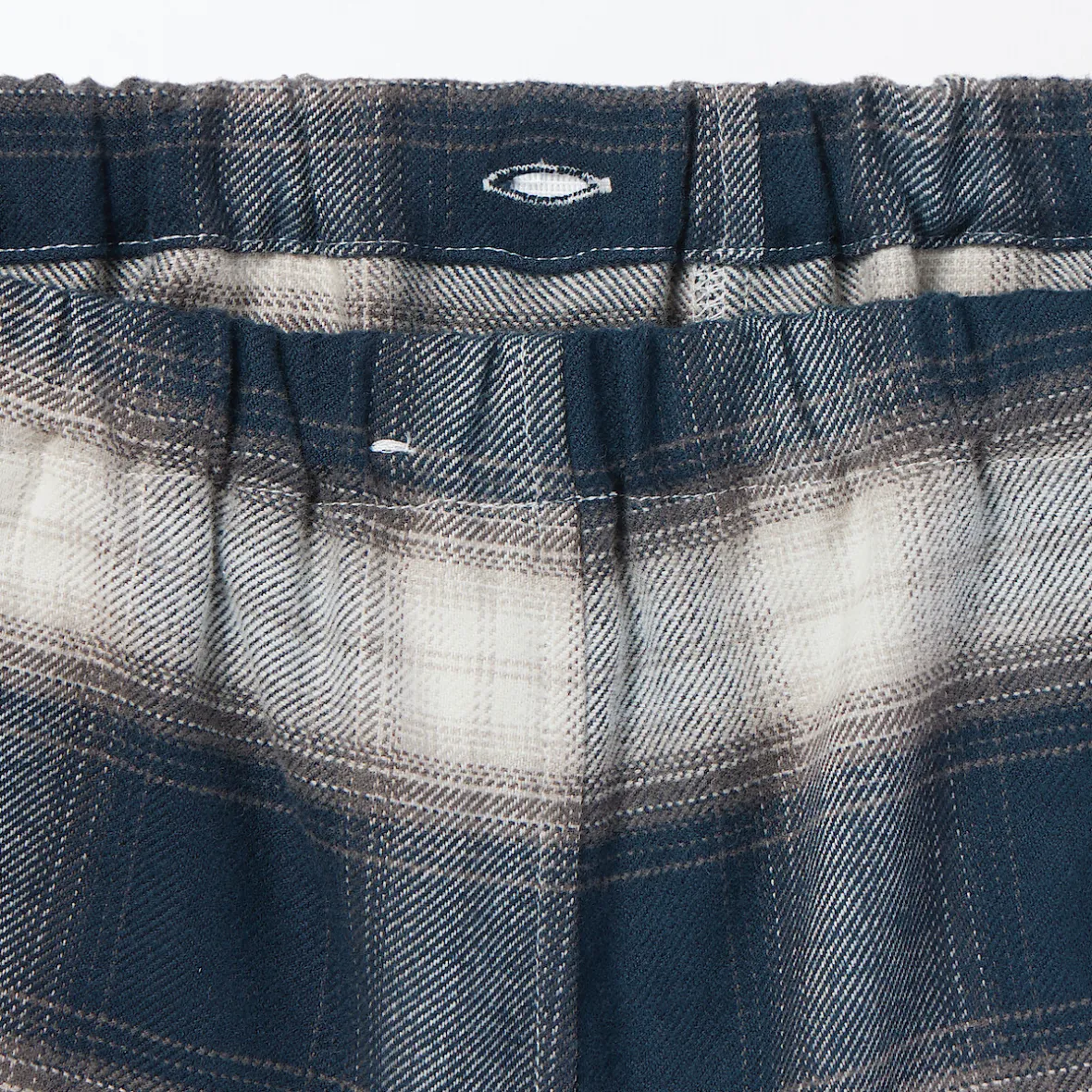 Outlet Muji Pijama de franela sin costuras laterales para hombre