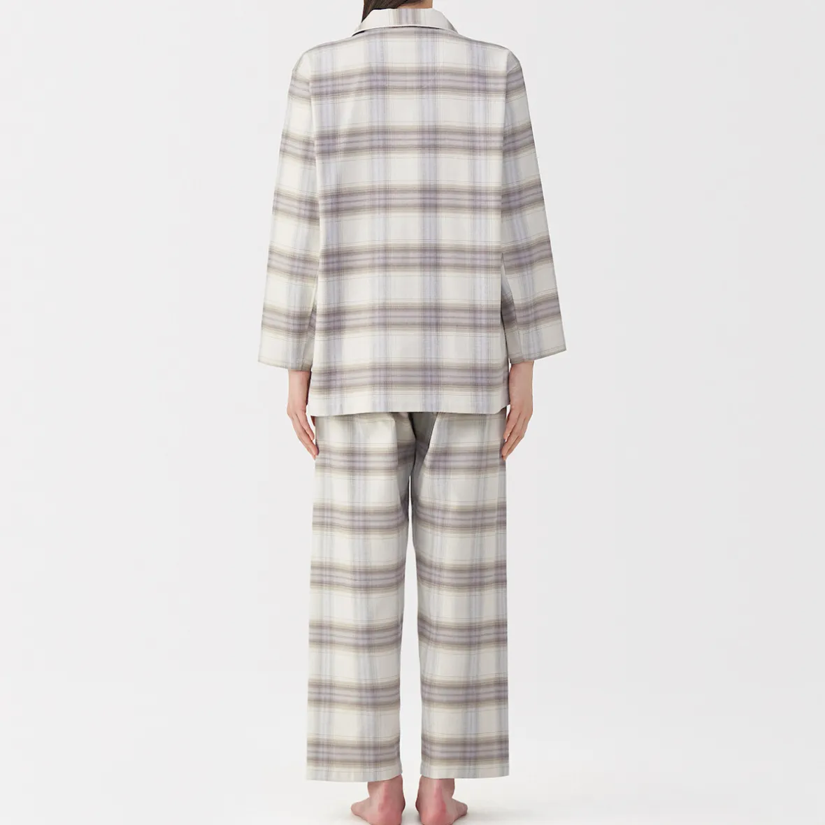 Best Muji Pijama de franela sin costuras laterales para mujer