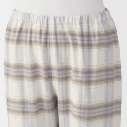 Best Muji Pijama de franela sin costuras laterales para mujer