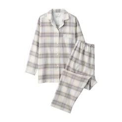 Best Muji Pijama de franela sin costuras laterales para mujer