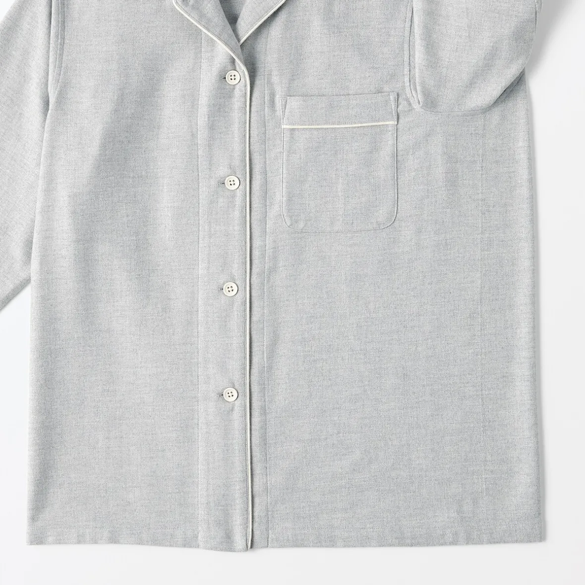Best Muji Pijama de franela sin costuras laterales para mujer