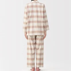 Best Muji Pijama de franela sin costuras laterales para mujer