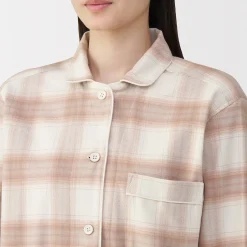 Best Muji Pijama de franela sin costuras laterales para mujer