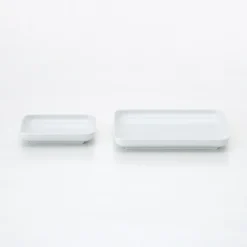 Outlet Muji Plato cuadrado de porcelana Hakuji