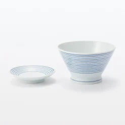 New Muji Plato de porcelana Hasami Ware - Patrón de rayas, Pequeño