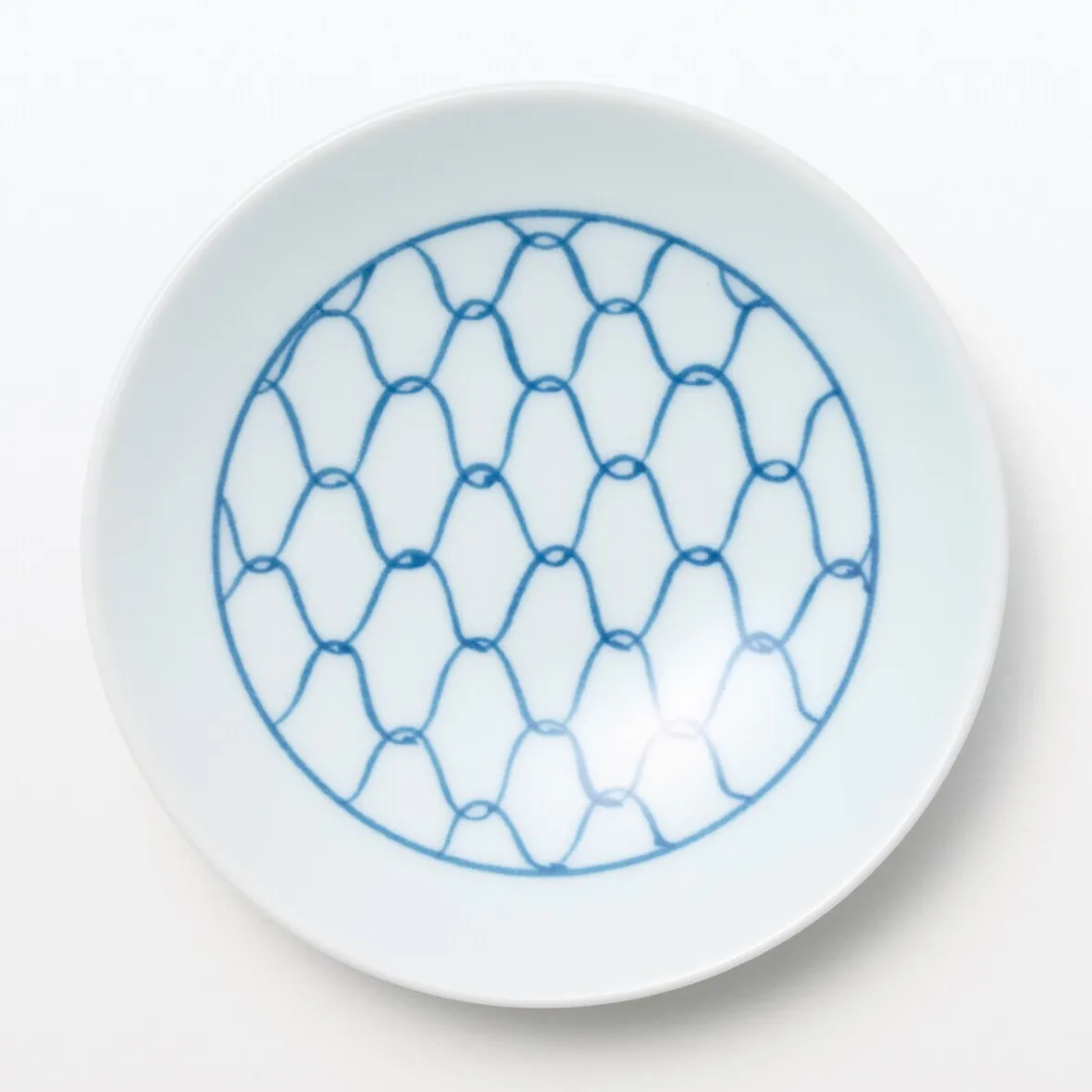 Sale Muji Plato de porcelana Hasami Ware ‐ Patrón de malla, Pequeño