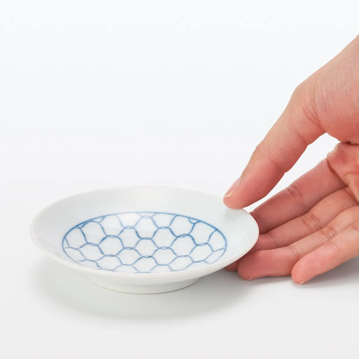 Sale Muji Plato de porcelana Hasami Ware ‐ Patrón de malla, Pequeño