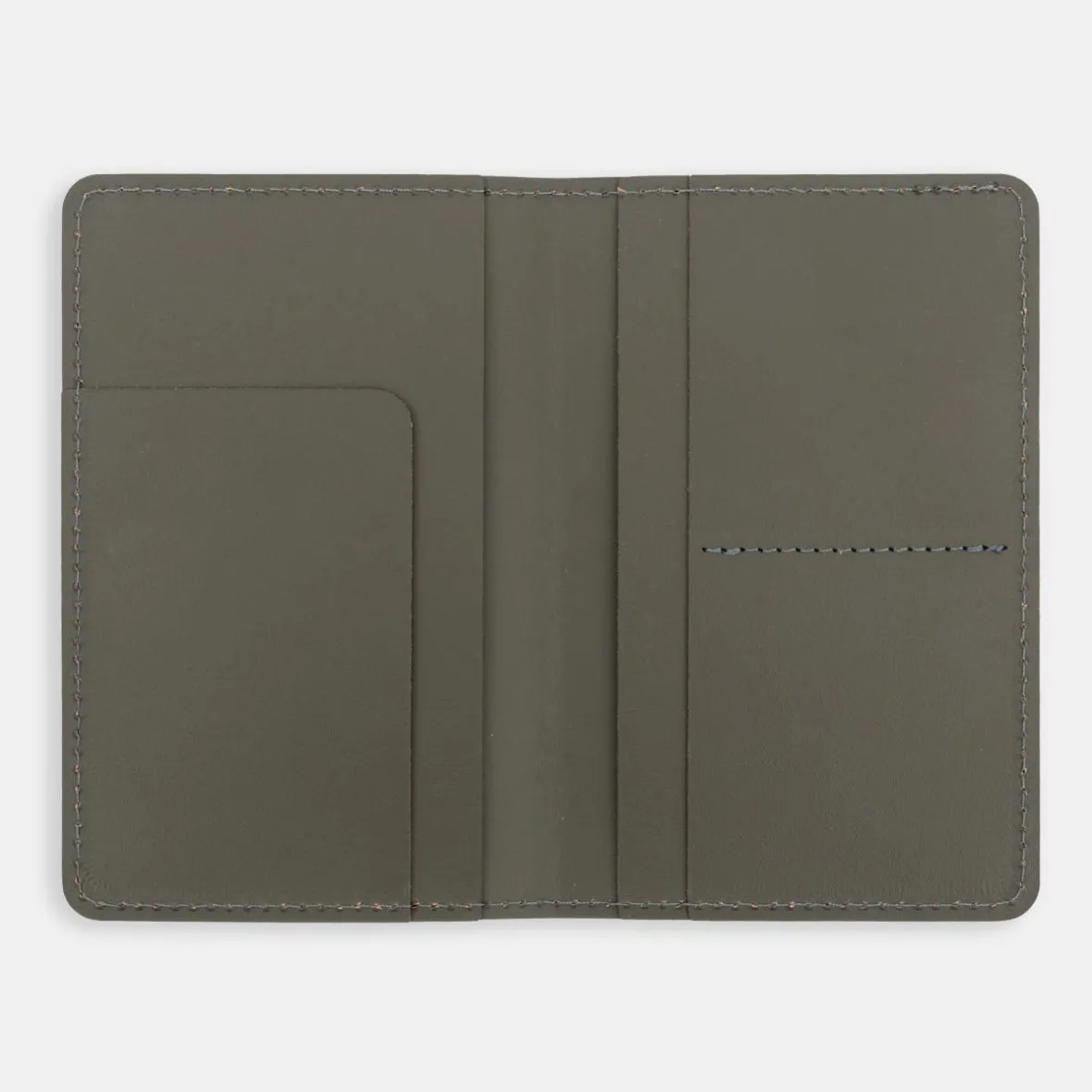 Online Muji Porta pasaportes de cuero reciclado - Caqui