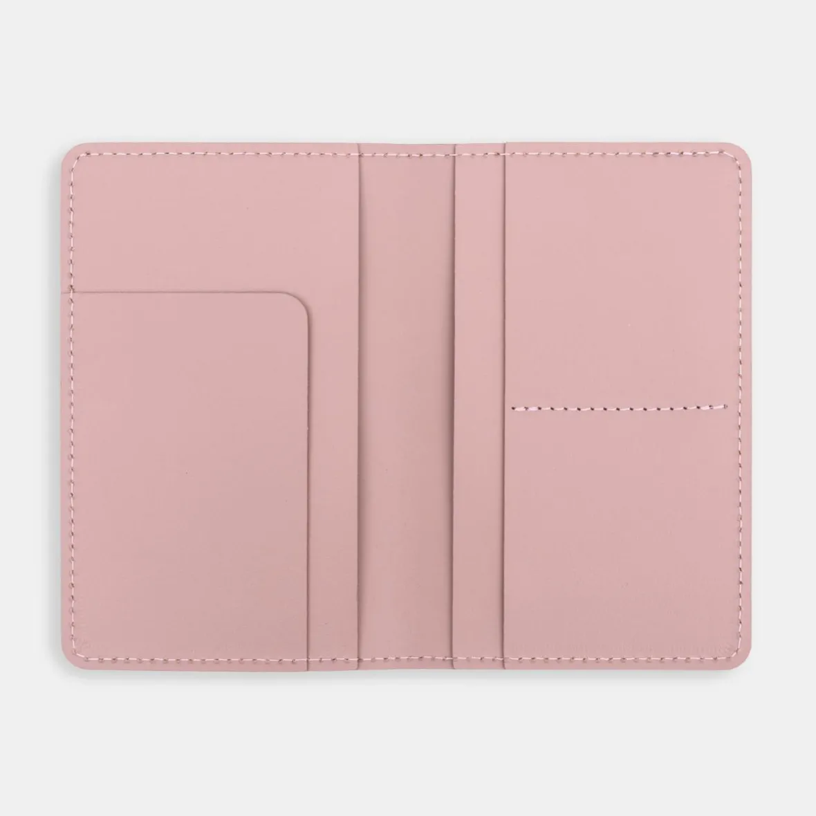 New Muji Porta pasaportes de cuero reciclado - Rosa