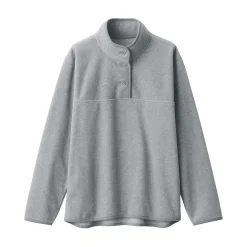 Online Muji Pulóver de forro polar de poliéster reciclable