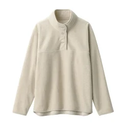 Online Muji Pulóver de forro polar de poliéster reciclable