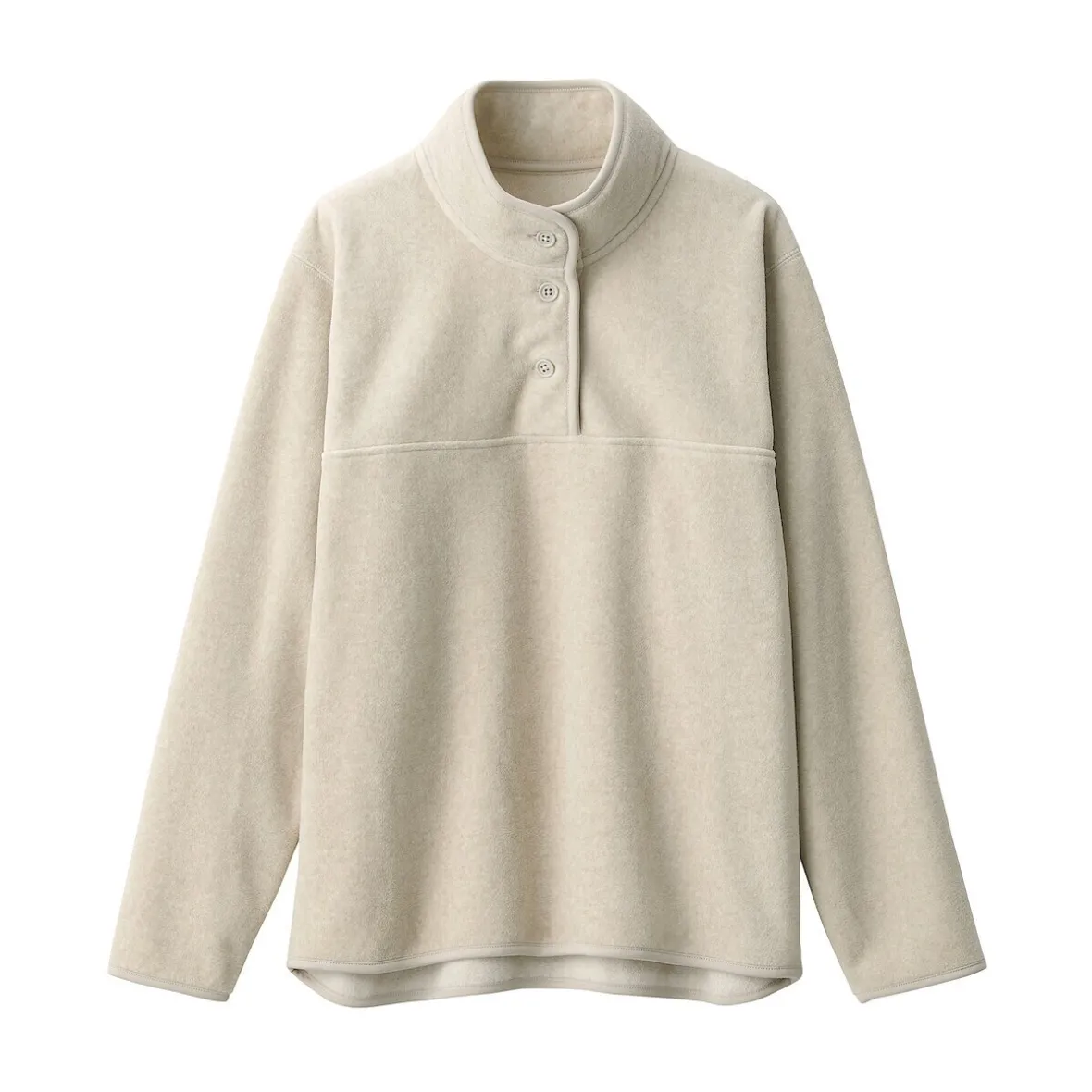 Online Muji Pulóver de forro polar de poliéster reciclable