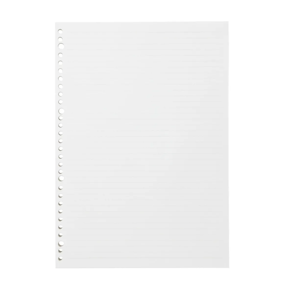 New Muji Recambio de hojas de rayas A4