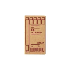 Clearance Muji Recargas de cartucho de tinta para pluma estilográfica ‐ azul‐negro, pack de 5