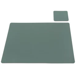 Clearance Muji Salvamanteles de cuero reciclado - rectangular, Eucalipto