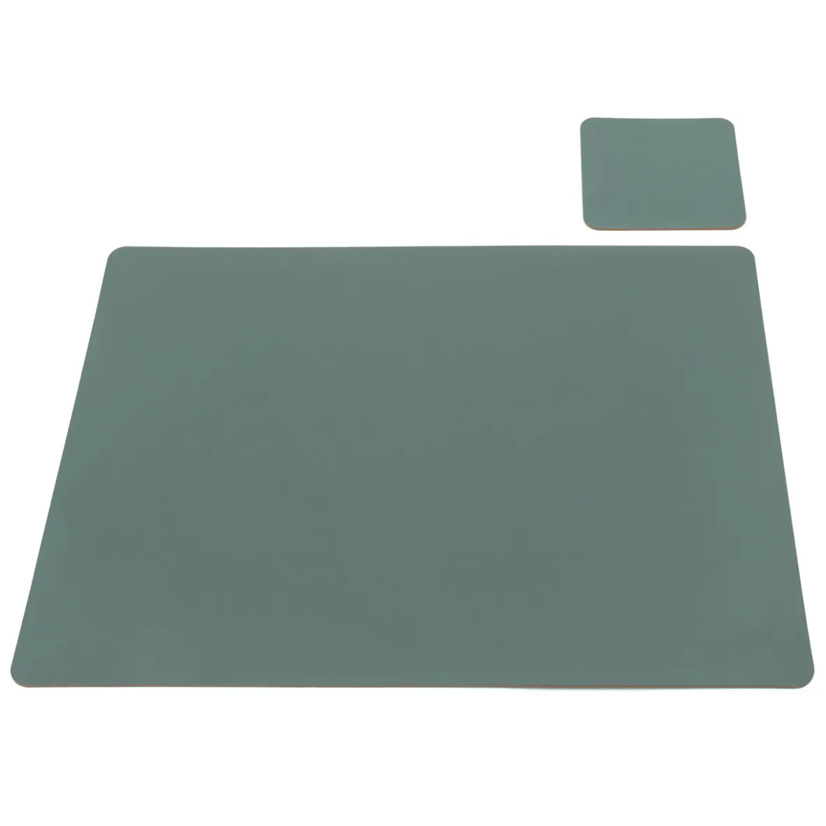 Clearance Muji Salvamanteles de cuero reciclado - rectangular, Eucalipto