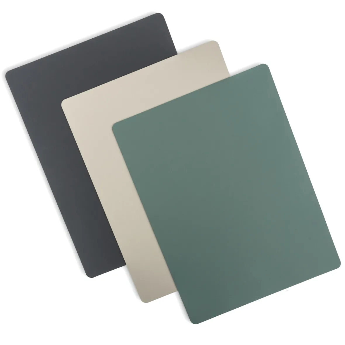Clearance Muji Salvamanteles de cuero reciclado - rectangular, Eucalipto