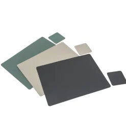Online Muji Salvamanteles de cuero reciclado - rectangular,Gris Ceniza