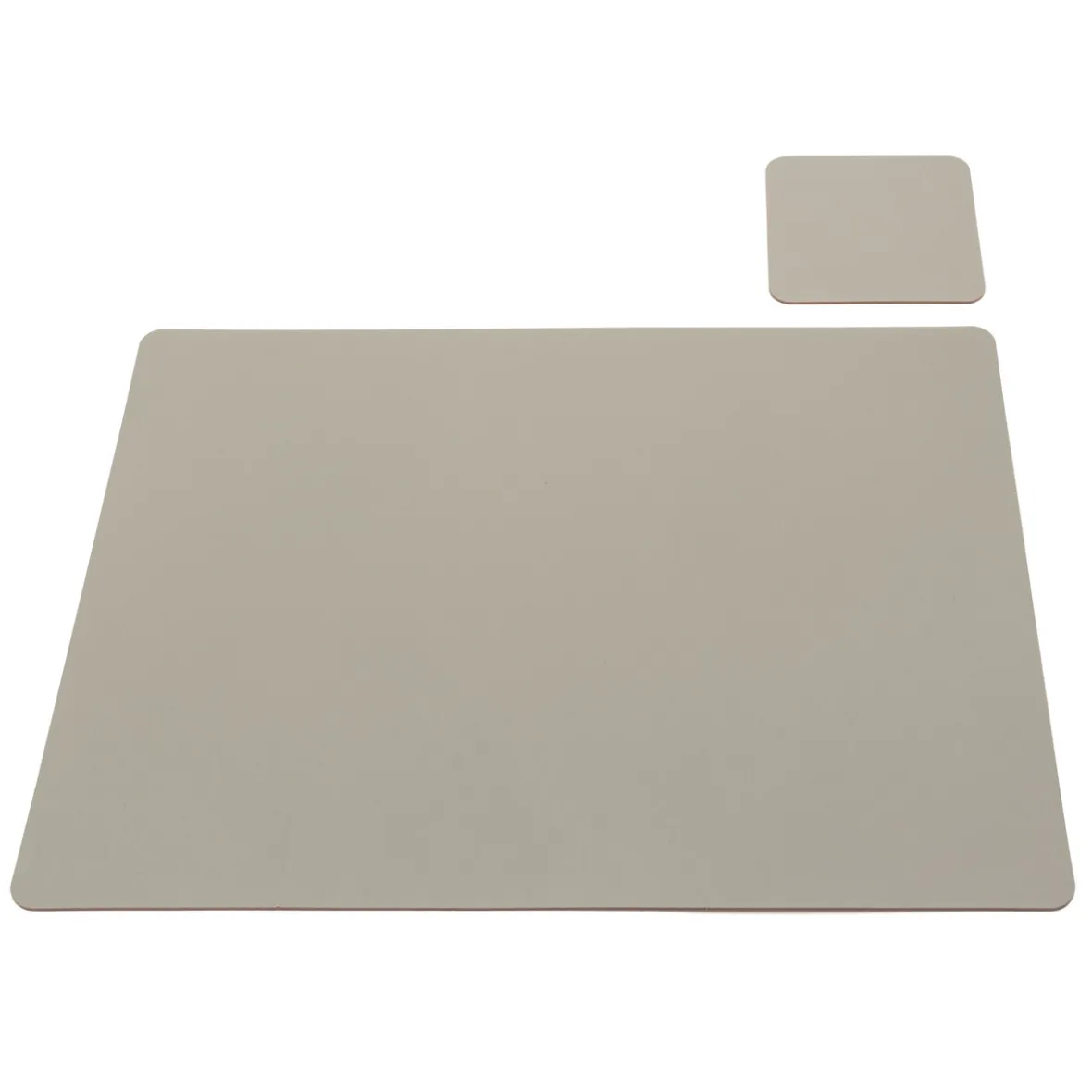 Online Muji Salvamanteles de cuero reciclado - rectangular,Gris Ceniza